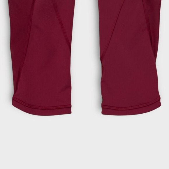 NWT Lululemon Run With The Sun Crop 4 Rosewood Luxtreme Mesh NEW Leggings - Picture 10 of 10